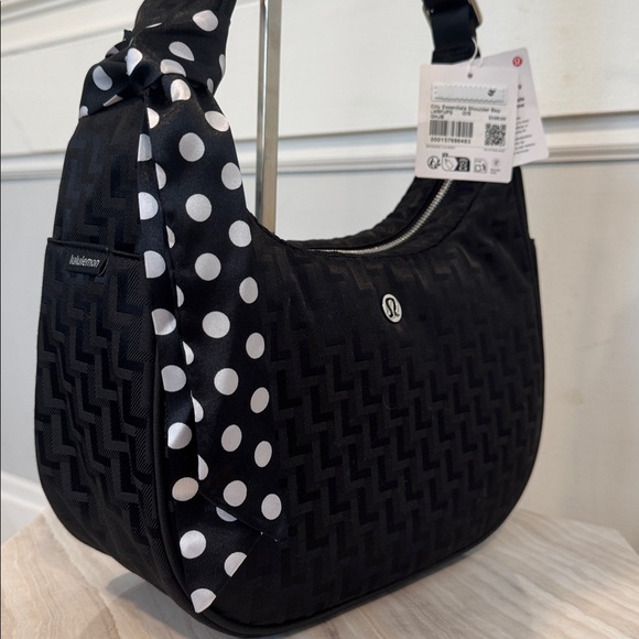 lululemon athletica Handbags - lululemon athletica City Essentials L Monogram Jacquard Black Shoulder Bag
